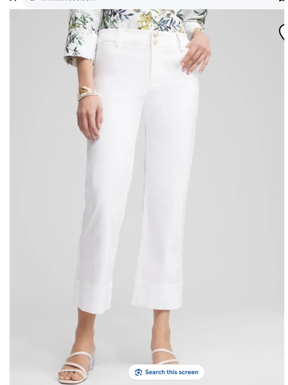Chico’s Trapunto Straight Leg Cropped Pants    1.5. (10)